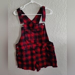 Hot Topic Overall Shorts